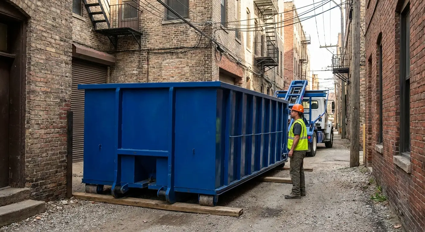 Narrow alley access challenges in Aurora