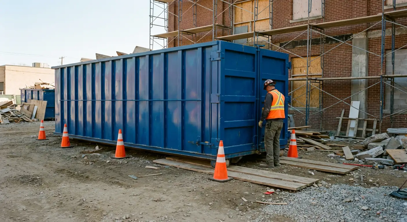 Safety inspection of dumpster placement site in Aurora, CO