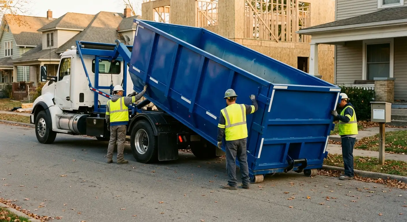 Construction dumpster delivery and waste management in Aurora