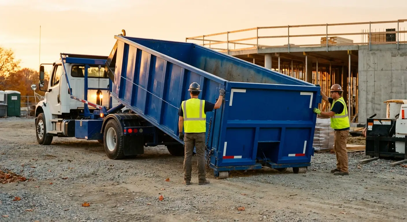 Commercial dumpster rental delivery in Aurora, CO