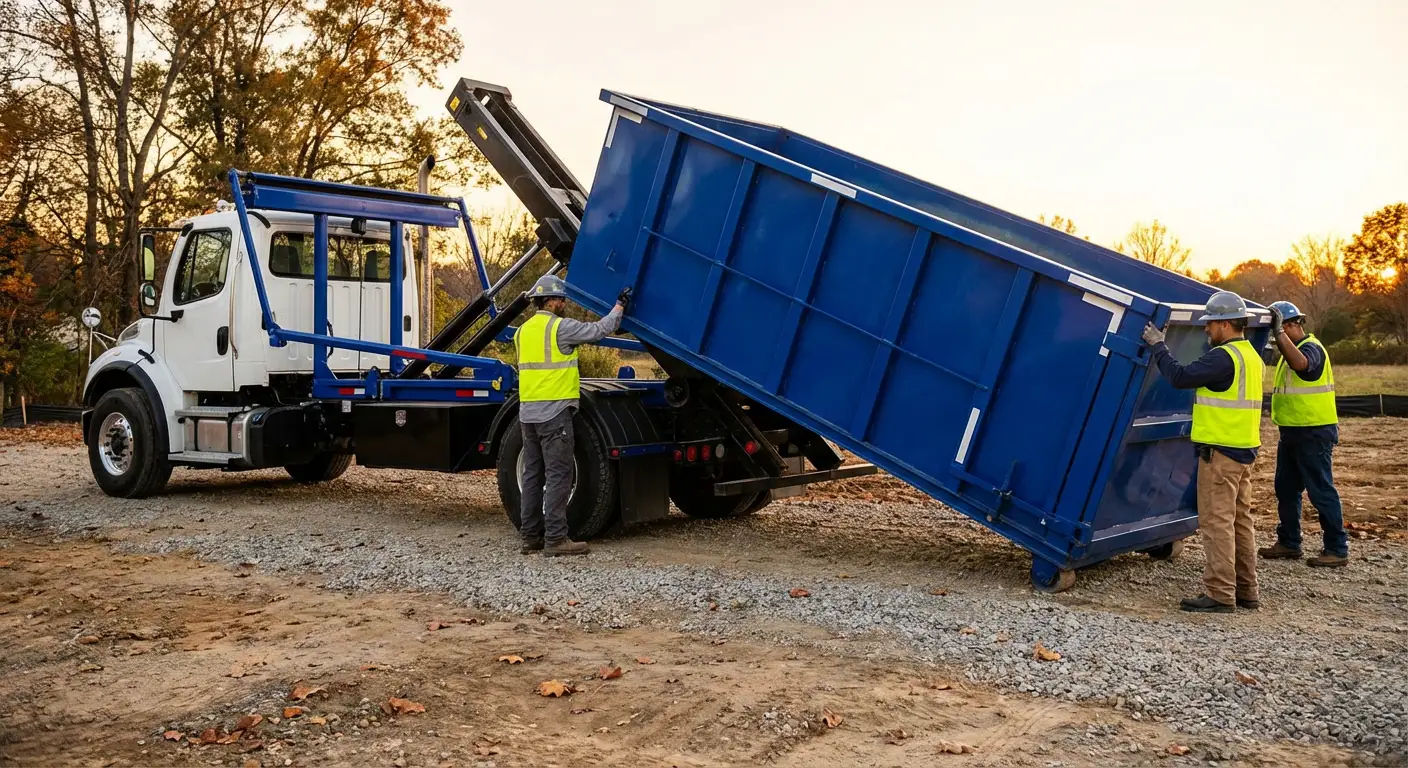 Construction dumpster delivery in Aurora, CO