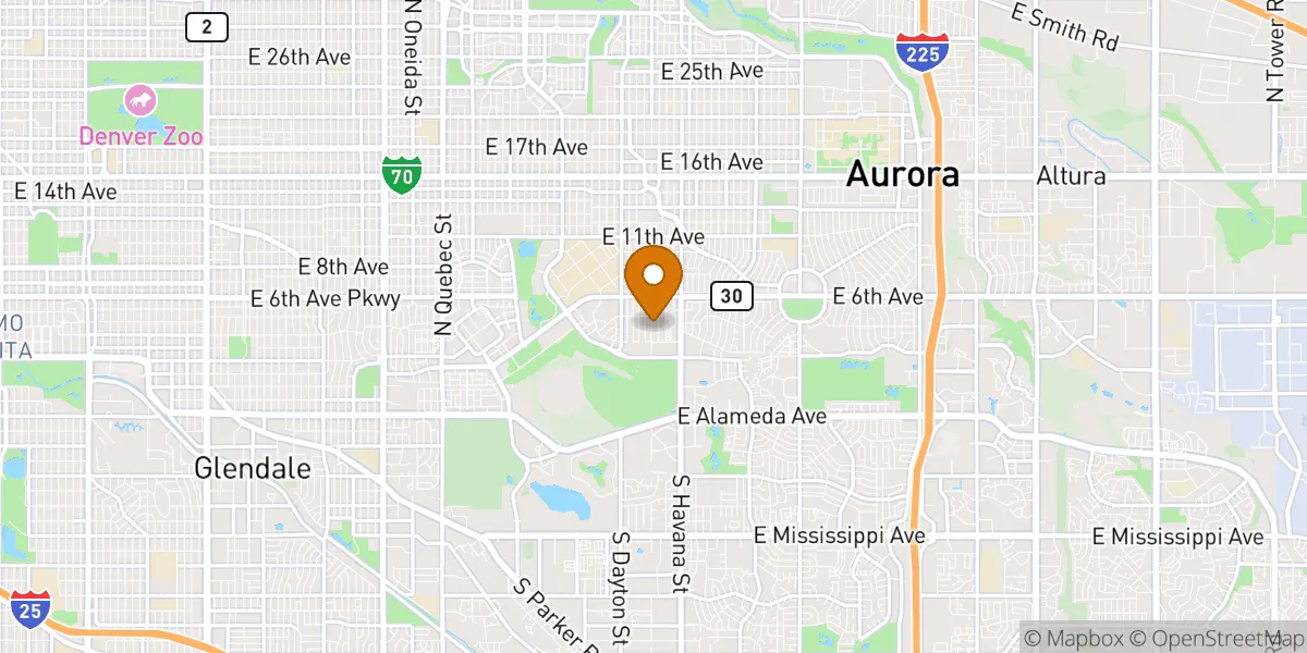  neighborhood map in Aurora, CO