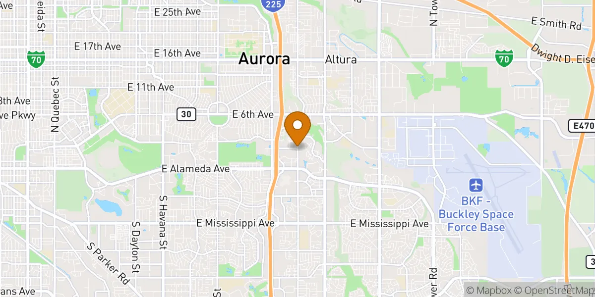  neighborhood map in Aurora, CO