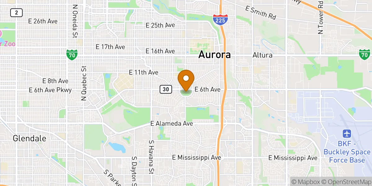  neighborhood map in Aurora, CO